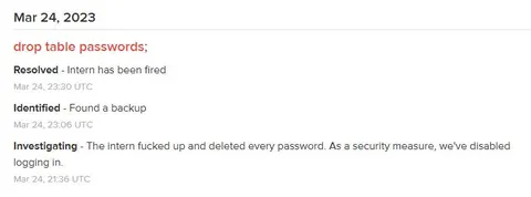 Intern Deletes Every Password