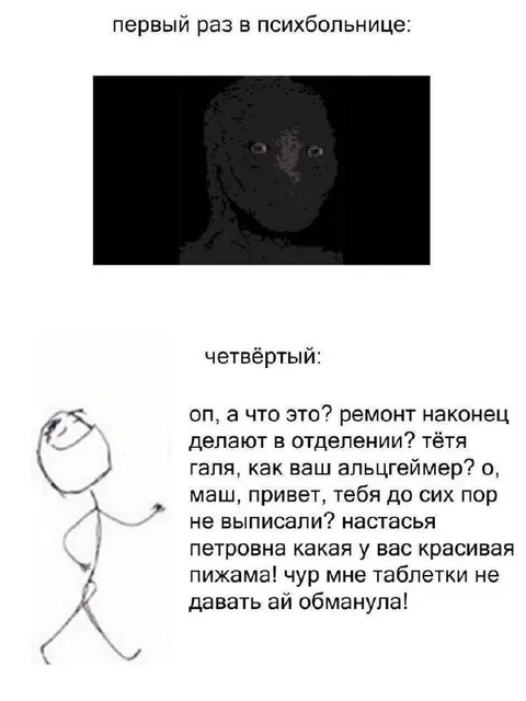 Первый раз в психбольнице