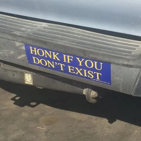 Honk If You Don't Exist