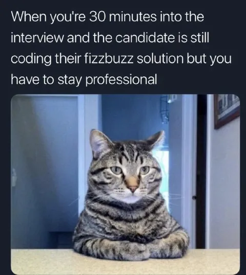 Professional Interviewer Waiting Patiently