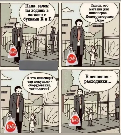 Инженеры покупают расходники