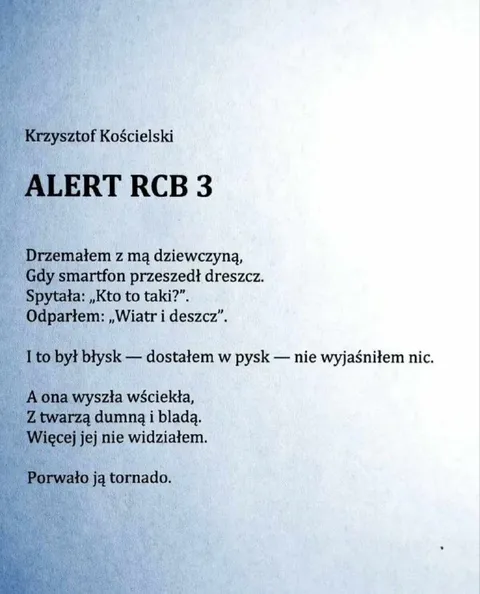 Alert RCB i tornado