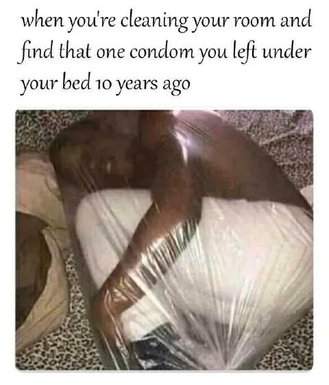 Condom Found Under the Bed