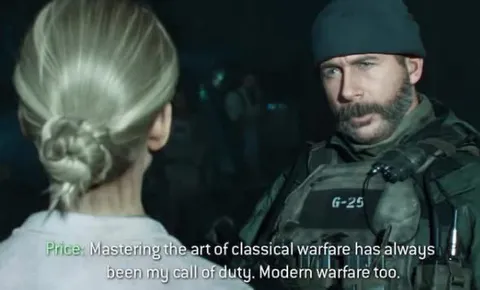 Captain Price on Modern Warfare