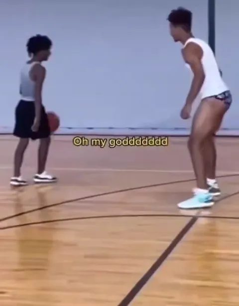 Basketball Guard in Tiny Shorts