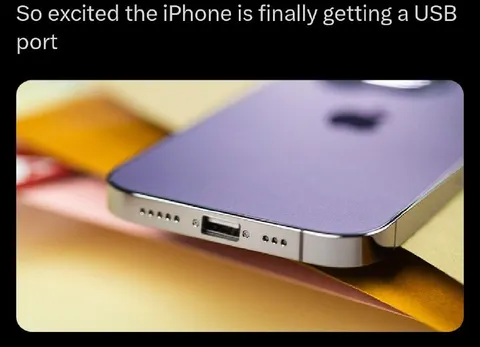 iPhone Finally Gets a USB Port