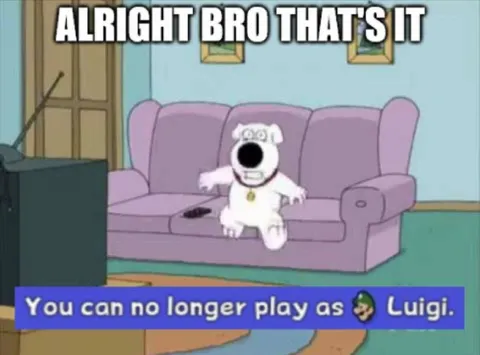 You Can No Longer Play as Luigi