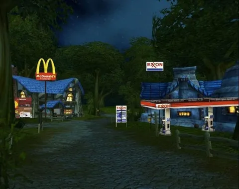 McDonald's and Exxon in Azeroth