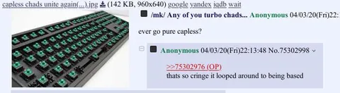 Pure Capless Keyboard Chads