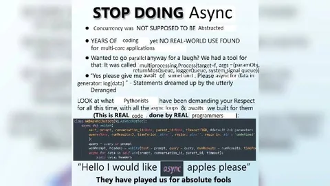 Stop Doing Async