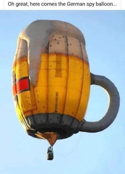 German Beer Spy Balloon