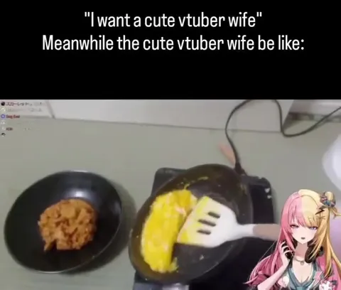 Cute VTuber Wife Cooking Disaster