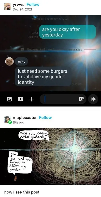 Burgers Validate Gender Identity