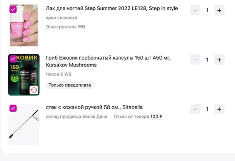Необычная корзина покупок