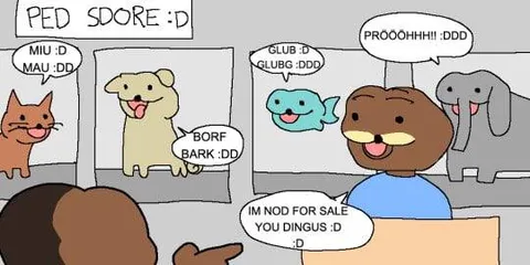 Animals Speak in Gibberish
