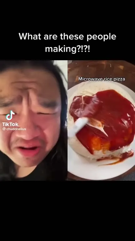 Microwave Rice Pizza Disaster
