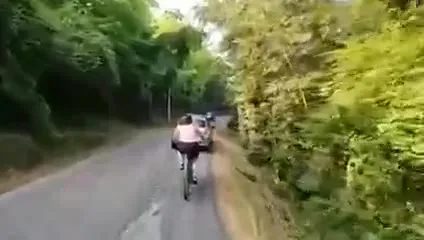 Cyclist Says See You Later