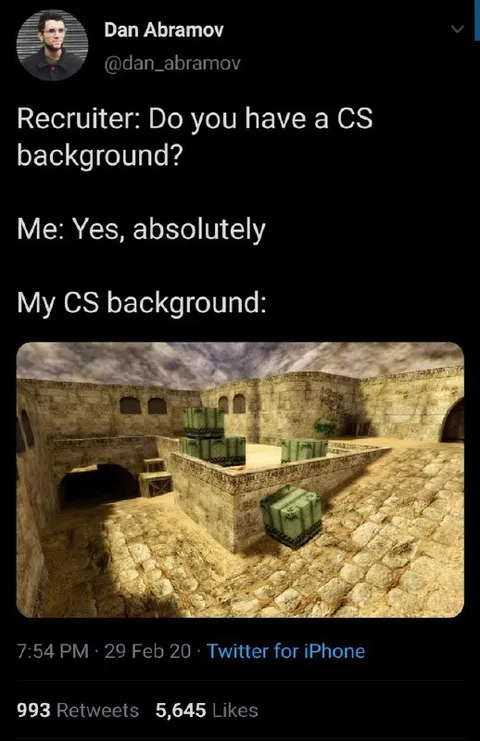 My CS Background Is Dust II