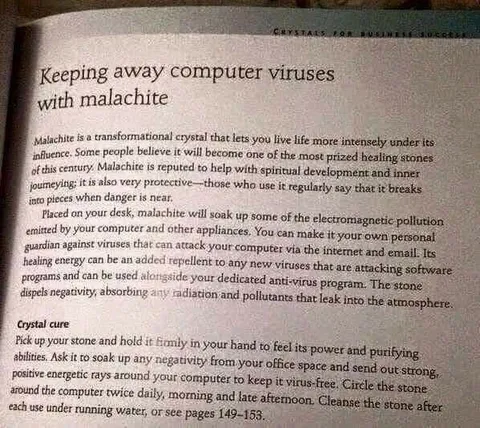 Malachite Against Computer Viruses