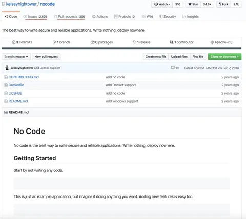 No Code GitHub Repository