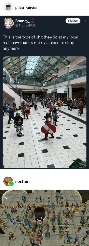 Mall Battle Instead of Shopping