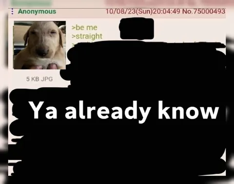 Ya Already Know Straight Meme