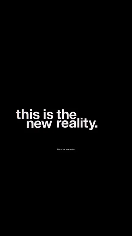 This Is the New Reality