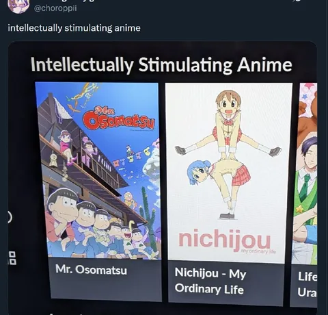 Intellectually Stimulating Anime