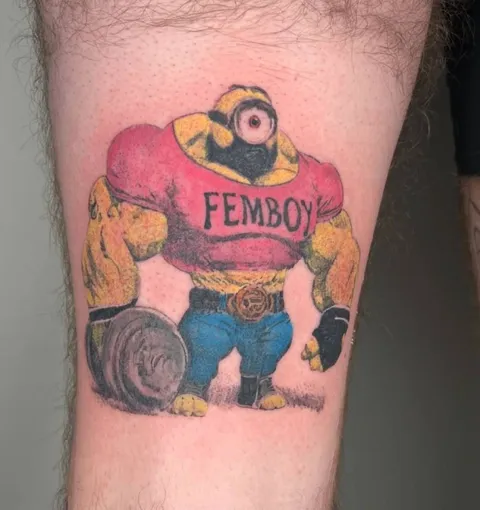 Femboy Minion Tattoo
