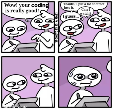 Awkward Coding Compliment