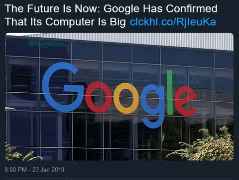Google Computer Is Big