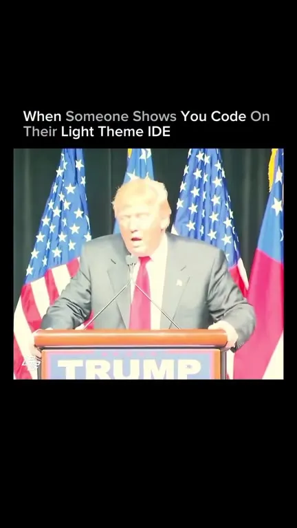 Trump Sees Light Theme Code