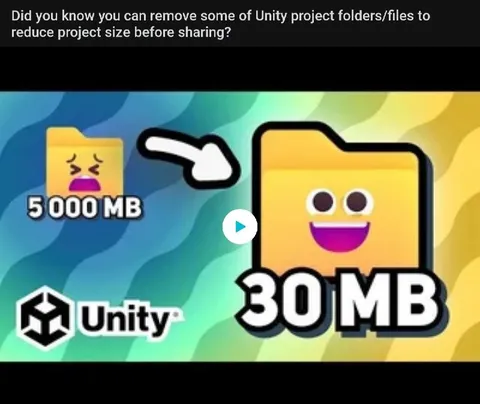 Unity Project Shrinks Dramatically