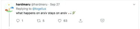 What Happens on Arxiv Stays on Arxiv
