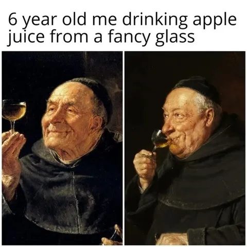 Six-Year-Old Drinking Apple Juice