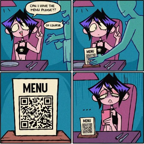 QR Code Menu Disappointment