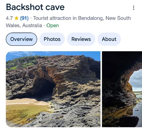 Backshot Cave Google Listing