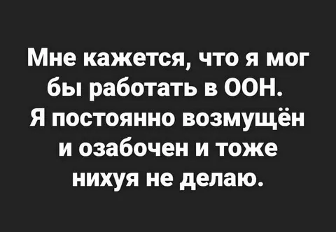 Могу работать в ООН