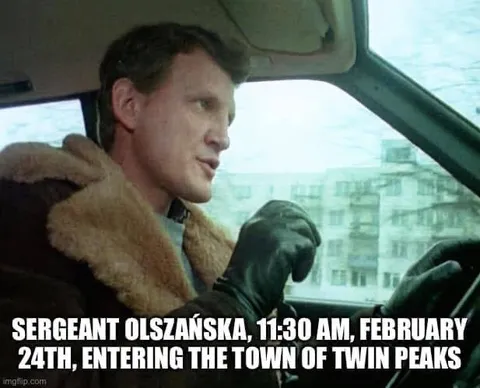 Entering the Town of Twin Peaks