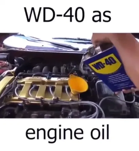 WD-40 as Engine Oil