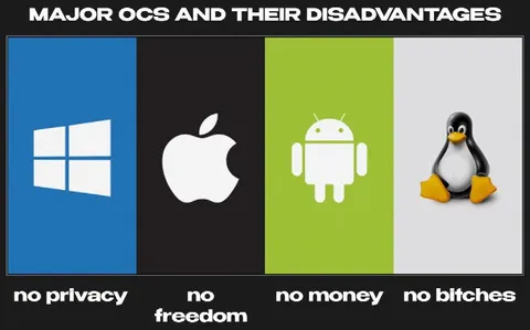 Major Operating Systems Disadvantages