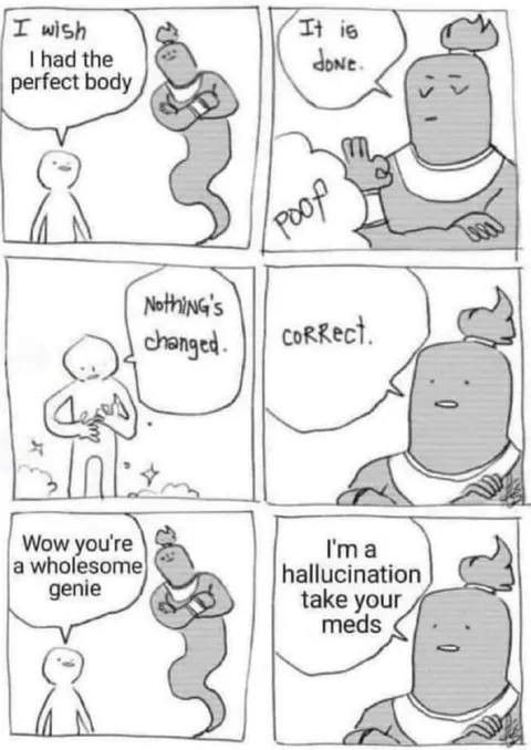Wholesome Genie Hallucination