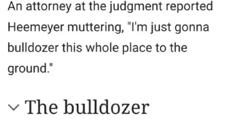 Heemeyer and the Bulldozer
