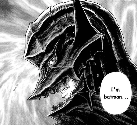 I'm Batman Manga Panel
