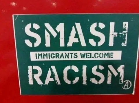 Smash Racism Sign
