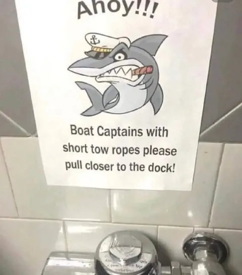 Shark Dock Sign