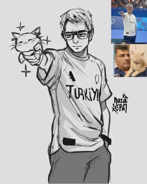 Turkish Shooter With Cat