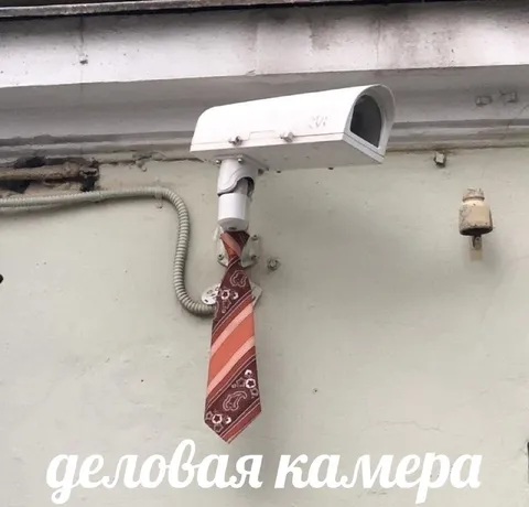 Деловая камера в галстуке