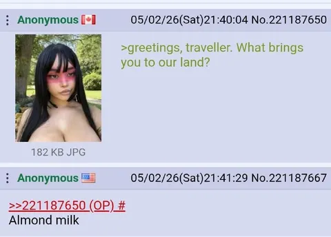 What Brings You Here? Almond Milk
