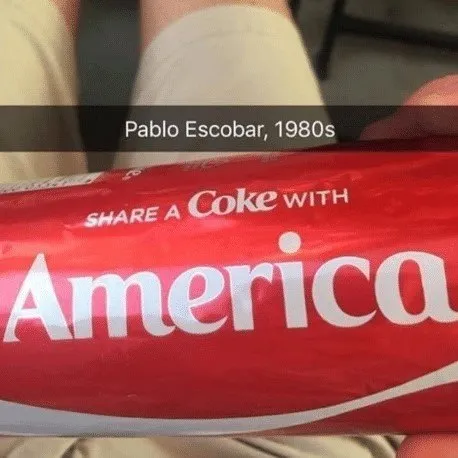 Pablo Escobar Shares Coke with America